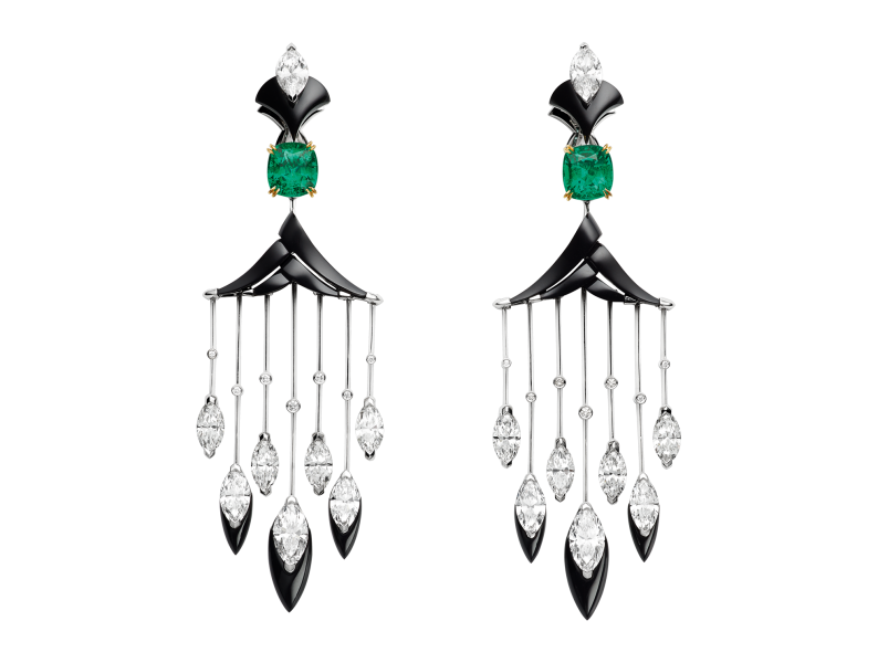 Cascades Royales earrings Tresors Afrique High Jewelry Les Mondes Chaumet 2018