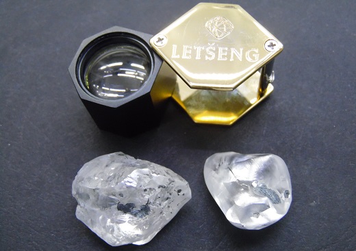 Gem Diamonds new letseng 71cts and 101cts rough