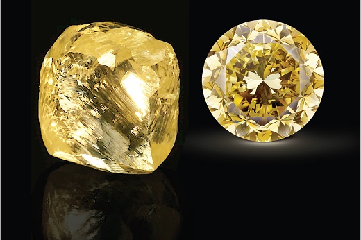 Rough Polished Diamonds